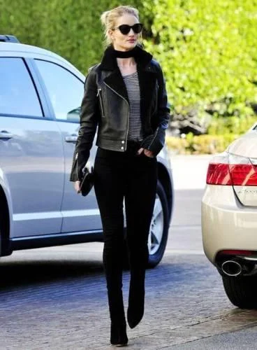 Rosie-Huntington-Whiteley-Black-Leather-Shearling-Jacket-For-Women Belted Jacket Elasticated Jacket Padded Jacket Rosie-Huntington-Whiteley-Black-Leather-Shearling-Jacket-For-Women Belted Jacket Elasticated Jacket Padded Jacket