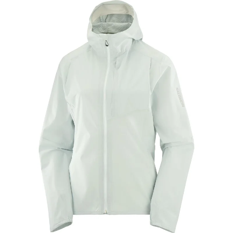 Salomon Bonatti Trail Waterproof Jacket | Misty Blue | Womens Zip Front Button Front Snap Front Salomon Bonatti Trail Waterproof Jacket | Misty Blue | Womens Zip Front Button Front Snap Front