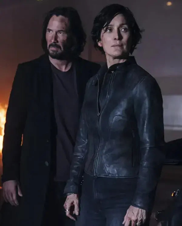 The Matrix Resurrections Carrie Anne Moss Leather Jacket Mesh Jacket Canvas Jacket Denim Jacket The Matrix Resurrections Carrie Anne Moss Leather Jacket Mesh Jacket Canvas Jacket Denim Jacket