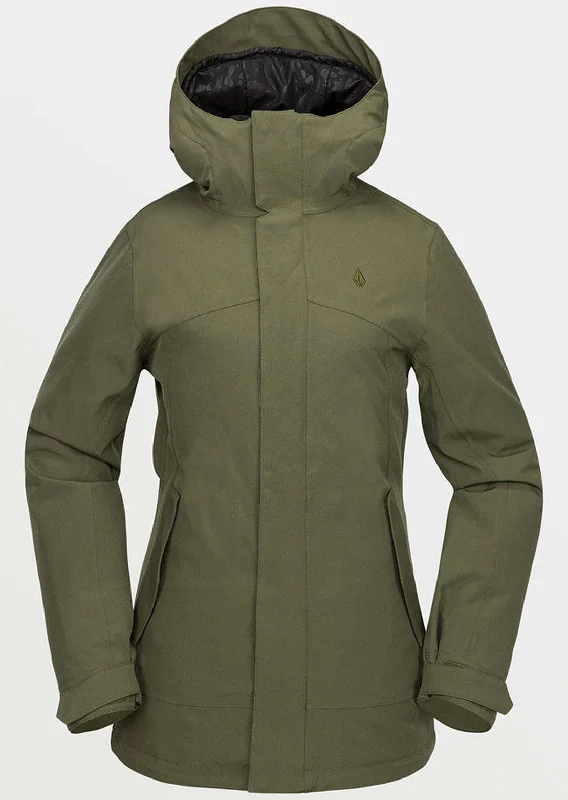 Volcom Women's Stoney Shadow Insulated Jacket Notch Collar Peter Pan Collar Cowl Neck Volcom Women's Stoney Shadow Insulated Jacket Notch Collar Peter Pan Collar Cowl Neck