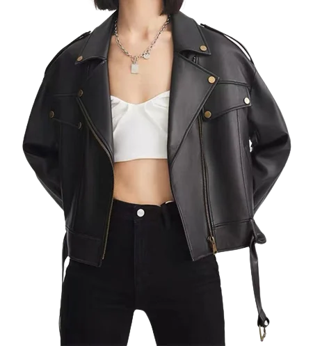 Womens Juniper Genuine Lambskin Biker Leather Jacket Zippered Jacket Buttoned Jacket Snapped Jacket Womens Juniper Genuine Lambskin Biker Leather Jacket Zippered Jacket Buttoned Jacket Snapped Jacket