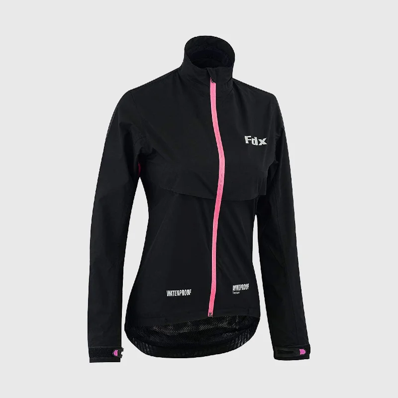 Fdx Evex Women's & Girl's Pink Waterproof Cycling Jacket Jacket Blazer Coat
