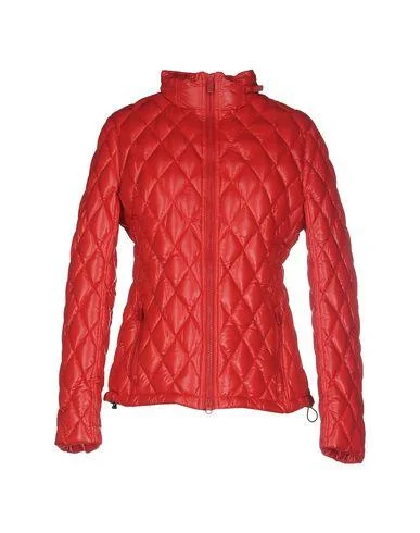 Aspesi Women Down jacket Red XS INT Fleece Fabric Down Fabric Feather Fabric