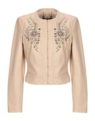 Elisabetta Franchi Women Jacket Pale pink 10 UK Wool Jacket Cashmere Jacket Tweed Jacket