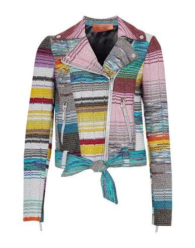 Missoni Women Jacket Pink 14 UK Welt Pockets Slit Pockets Flap Pockets