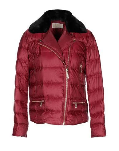 Michael Michael Kors Women Down jacket Maroon XS INT Lace Jacket Ribbed Jacket Sequined Jacket