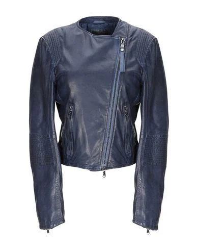 Emporio Armani Women Jacket Blue 14 UK Belted Jacket Elasticated Jacket Padded Jacket