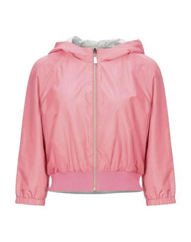 Versace Jeans Women Jacket Coral 8 UK Ribbed Jacket Pleated Jacket Ruffled Jacket