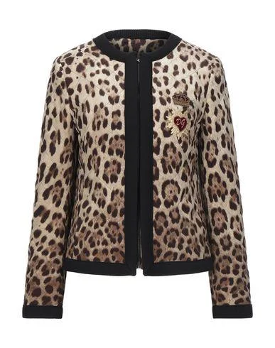 Dolce & Gabbana Women Jacket Sand 10 UK Knit Jacket Woven Jacket Fleece Jacket