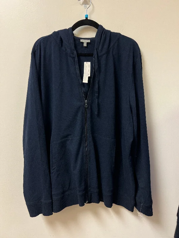 Jacket Other By Talbots In Navy, Size: 3x Fleece Jacket Down Jacket Parka