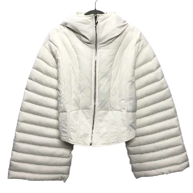 Jacket Puffer & Quilted By Cmc In Ivory, Size: 2x Herringbone Jacket Checkered Jacket Solid Jacket