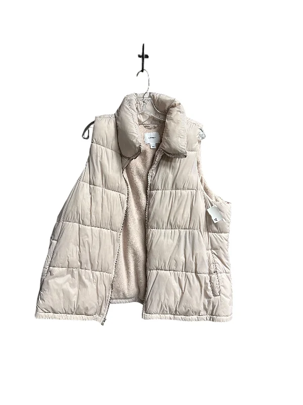 Jacket Puffer & Quilted By Old Navy In Tan, Size: 2x Rayon Fabric Velvet Fabric Corduroy Fabric