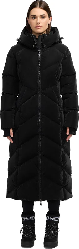 Hella Long Inverted Chevron Quilted Puffer Jacket - Women's|-|Manteau matelassé longues à chevrons inversés Hella - Femme Nylon Fabric Polyester Fabric Spandex Fabric