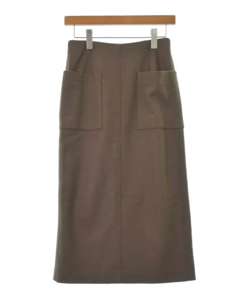 allureville Long/Maxi length skirts leather skirt refined
