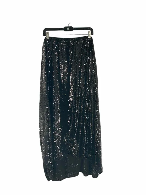 Christian Siriano Size 3X Black Sequins Skirt linen skirt natural