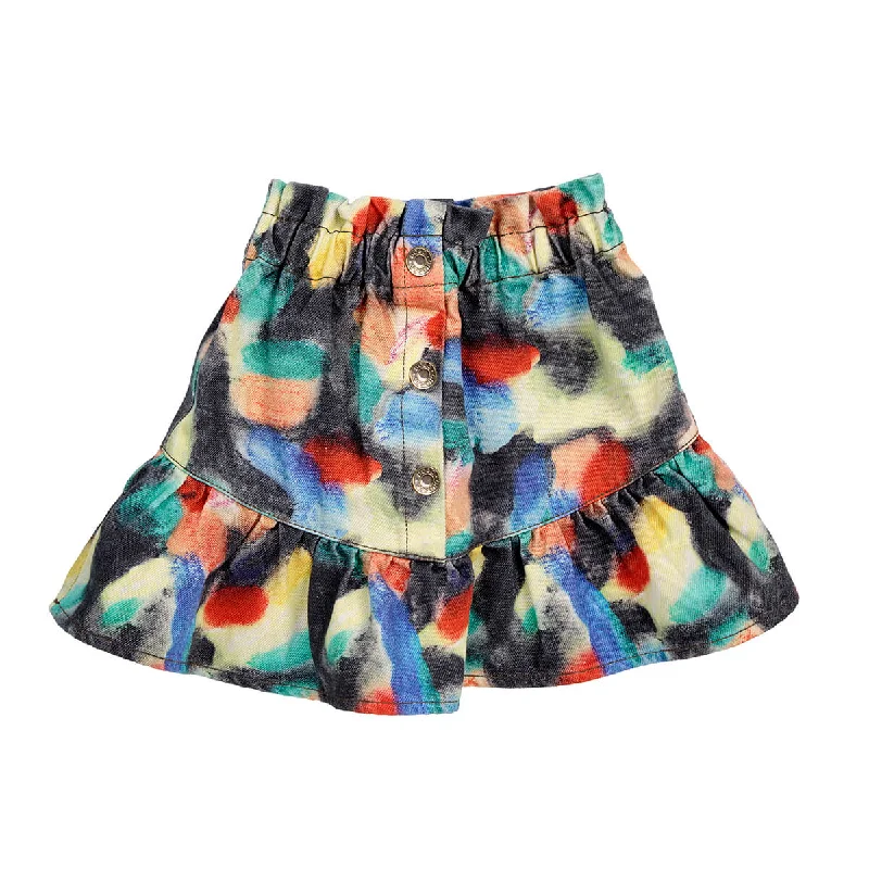 Fantasy World Woven Skirt by Bobo Choses leather skirt sleek