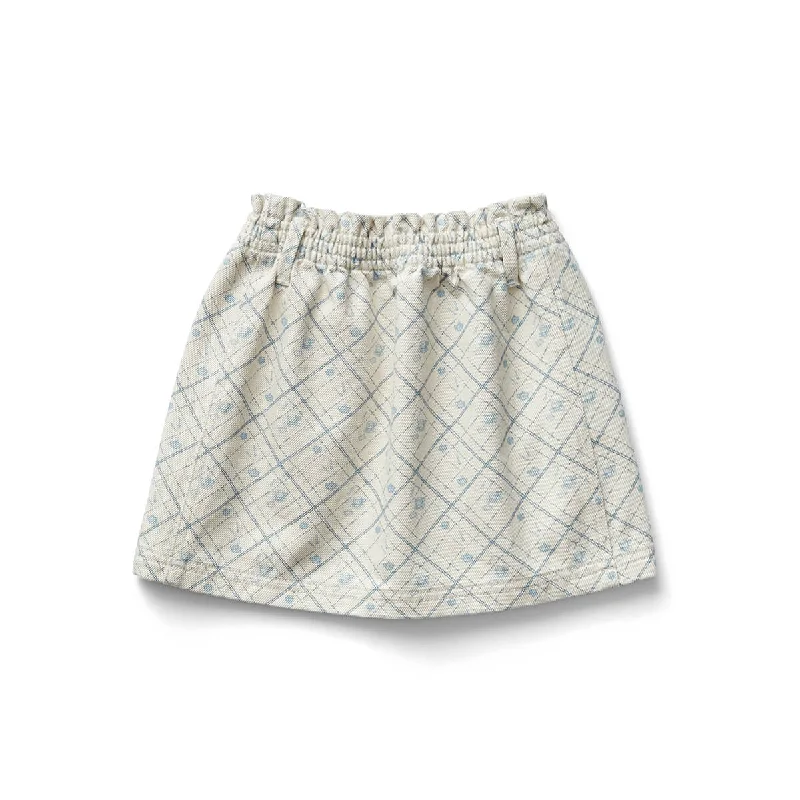 Filipa Skirt in Tea Party Print by Soor Ploom velvet skirt luxury