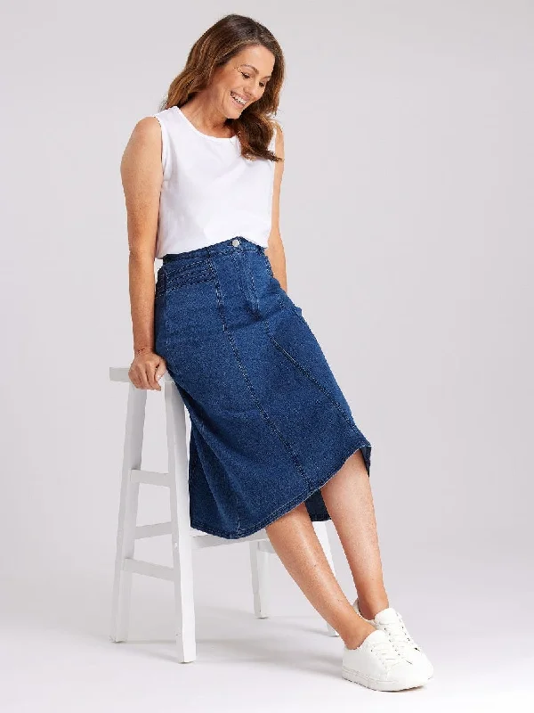 Heritage Denim Skirt corduroy skirt comfortable