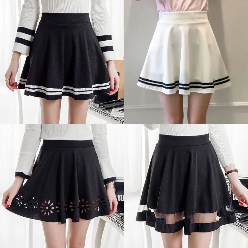 High waist pleated skirt skirt YV571 pencil skirt chic