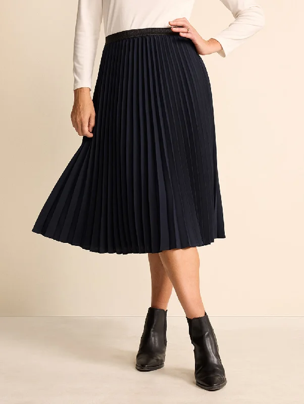 Penley Pleated Skirt corduroy skirt textured