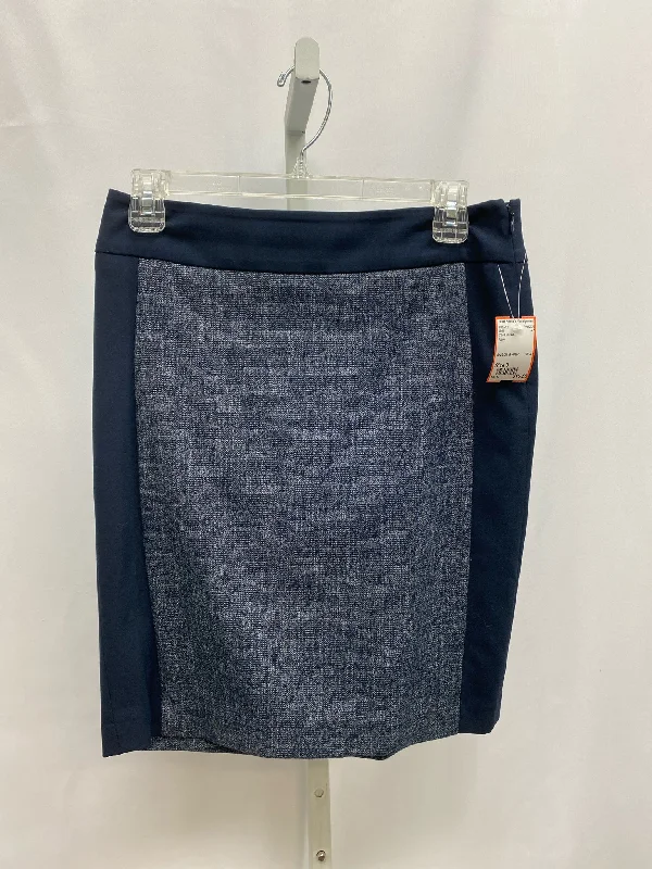 Size 0 The Limited Navy Skirt high slit skirt