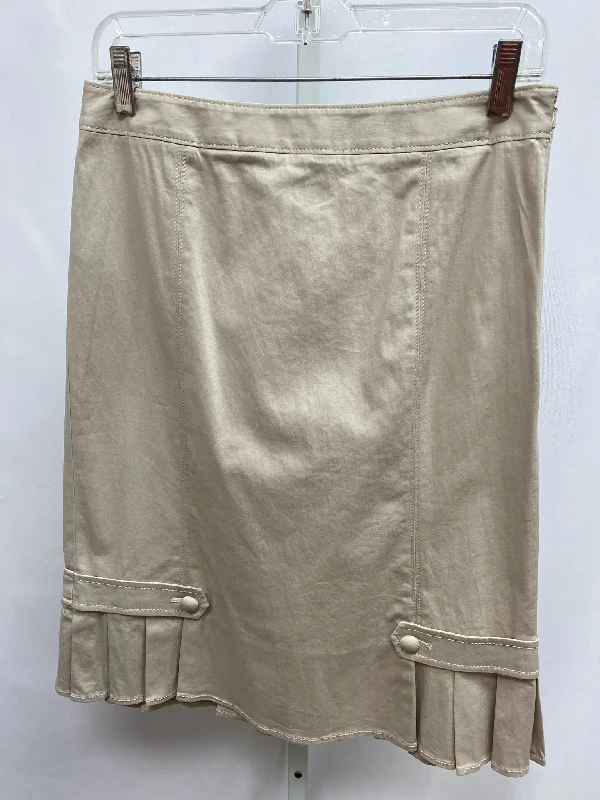 Size 4 Ann Taylor Taupe Skirt linen skirt breathable