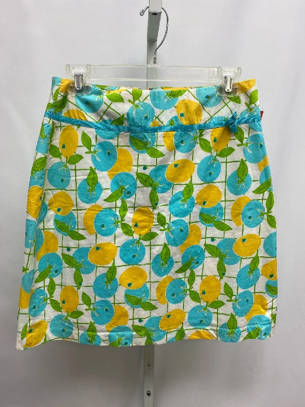 Size 6P Lilly Pulitzer Blue/Yellow Skirt lace skirt elegant