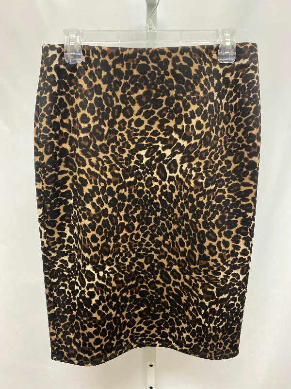 Size Small NYCC Animal Print Skirt silk skirt lustrous