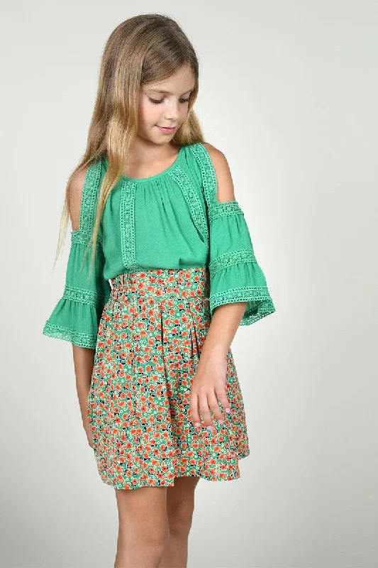 The Hazel Mini Skirt - KIDS chiffon skirt flowing