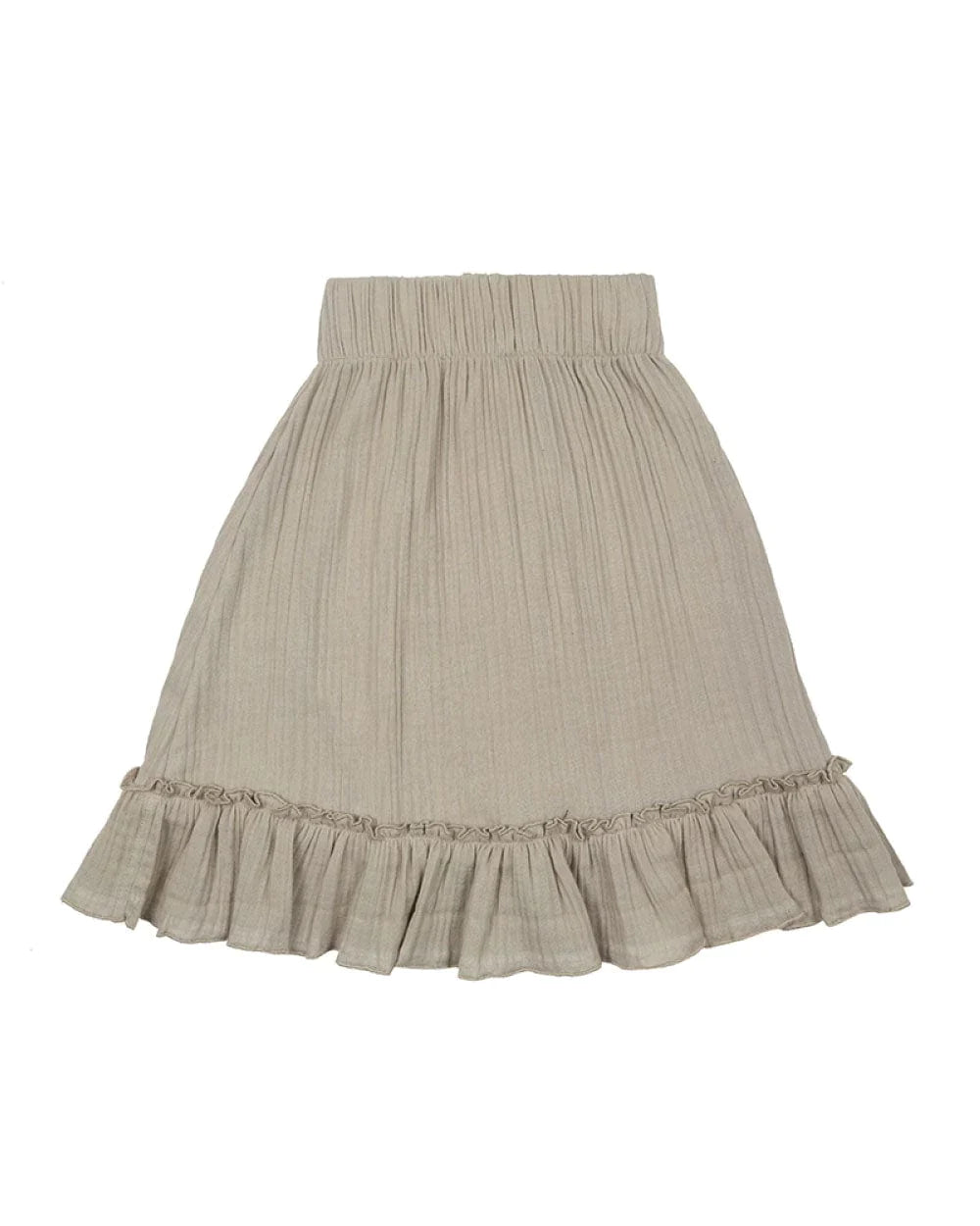 The Herb Gauze Skirt - KIDS button skirt front