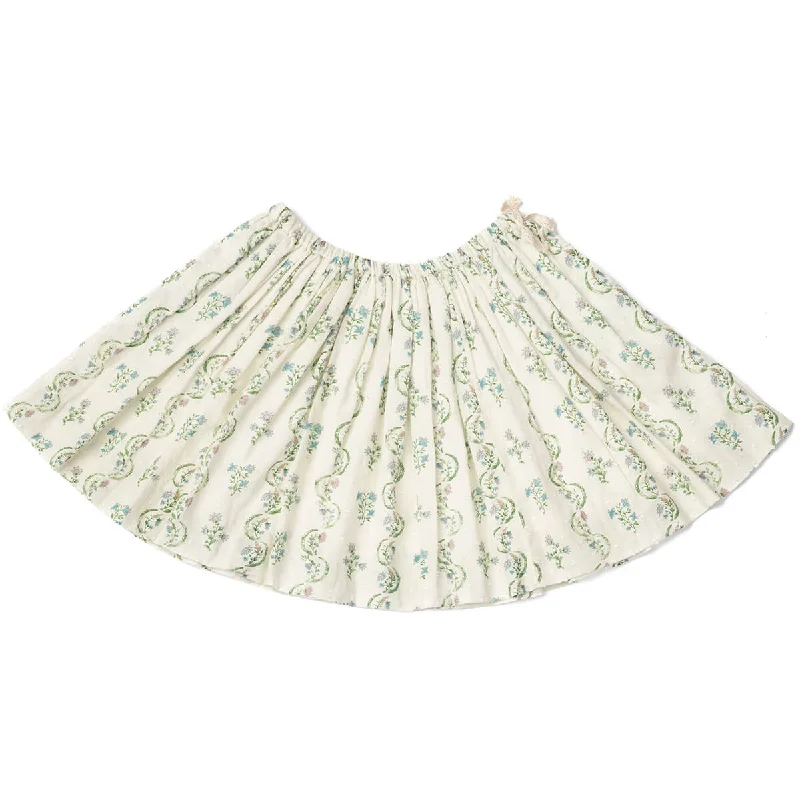 Twirly Skirt in Floral Vine Print by Lali - Last Ones In Stock - 2-5 Years leather skirt bold