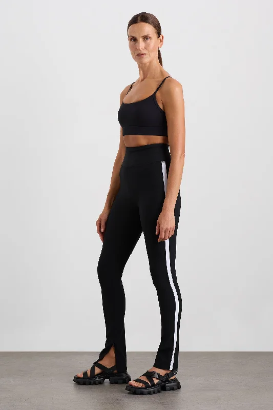 Contrast Split Hem Legging 205 Comfortable Compression Leggings