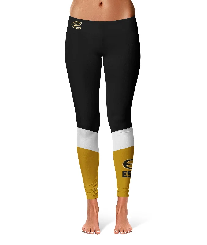 Emporia State Hornets Game Day Ankle Color Block Black Gold Yoga Leggings for Women by Vive La Fete Cozy Full-Length Workout Leggings Emporia State Hornets Game Day Ankle Color Block Black Gold Yoga Leggings for Women by Vive La Fete Cozy Full-Length Workout Leggings