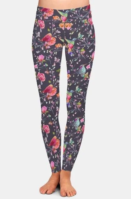Ladies Birds, Flowers & Butterflies Printed Leggings Fashionable Stretchy Fit Leggings Ladies Birds, Flowers & Butterflies Printed Leggings Fashionable Stretchy Fit Leggings