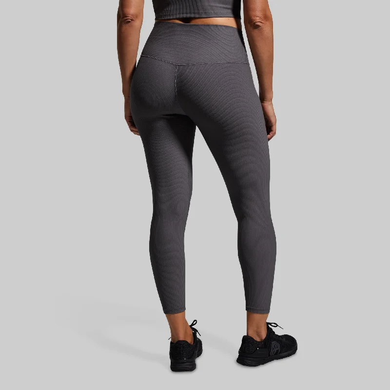 Limitless Legging (Dark Grey) Trendy Cut-Out Activewear Leggings