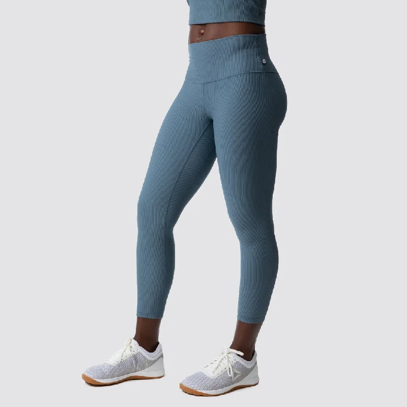 Limitless Legging (Smokey Blue) Comfortable Capri-Length Leggings