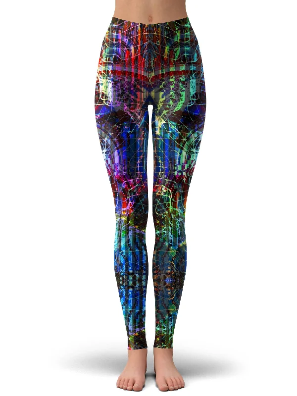 Manifest Processor Leggings Chic Floral Print Leggings