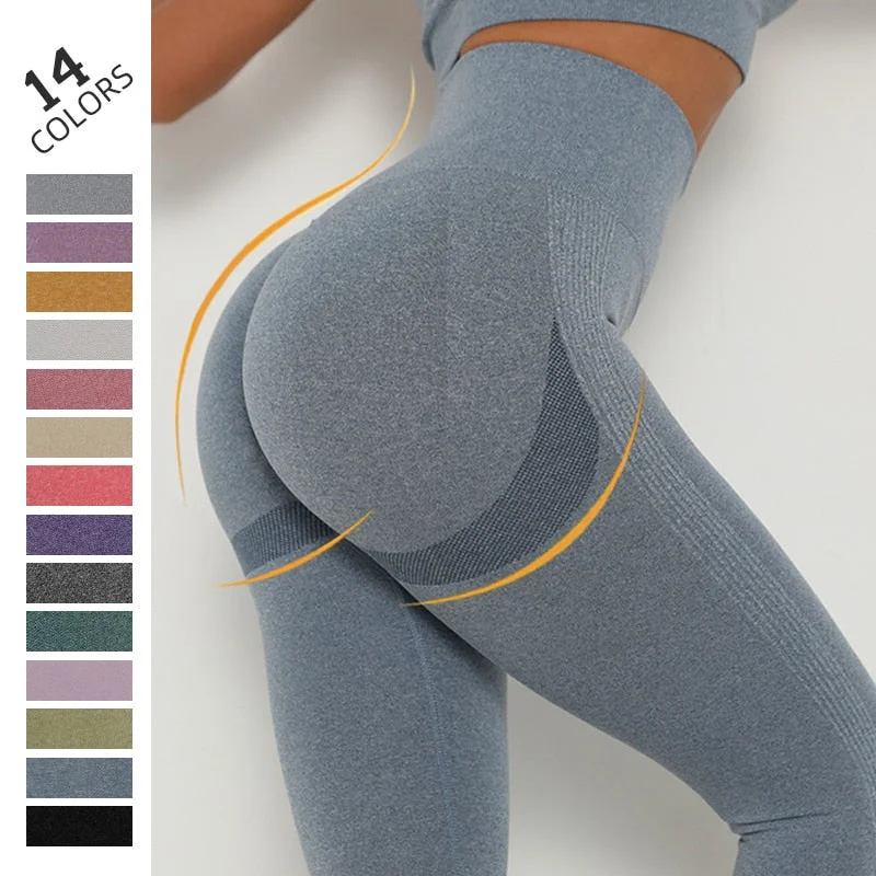 Rooftrellen Women Gym Yoga Seamless Pants Sports Clothes Stretchy High Waist Athletic Exercise Fitness Leggings Activewear Pants Comfortable Compression Leggings Rooftrellen Women Gym Yoga Seamless Pants Sports Clothes Stretchy High Waist Athletic Exercise Fitness Leggings Activewear Pants Comfortable Compression Leggings