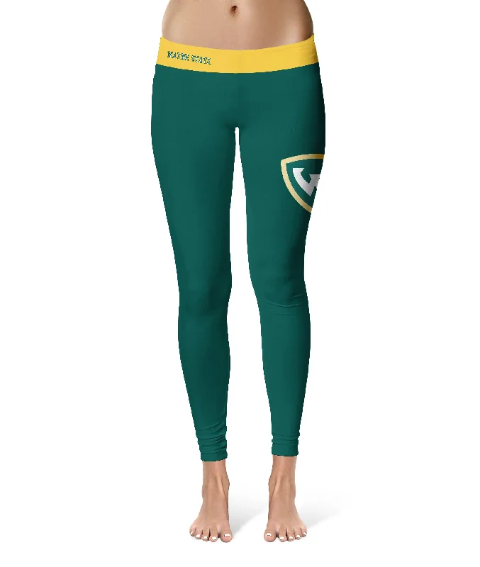 Wayne State Warriors Game Day Logo on Thigh Green Yoga Leggings for Women by Vive La Fete Stylish Printed Stretch Leggings Wayne State Warriors Game Day Logo on Thigh Green Yoga Leggings for Women by Vive La Fete Stylish Printed Stretch Leggings