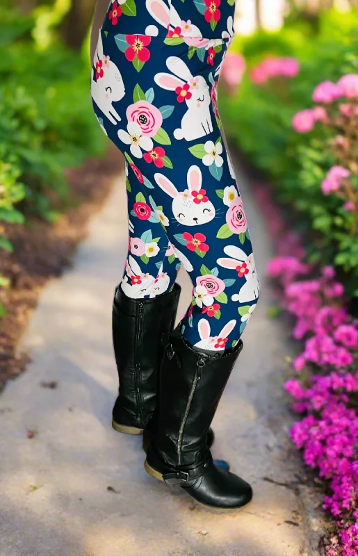Womens Easter Bunny Leggings, Soft Yoga Pants, Sizes OS/TC, Yoga Waist, Blue/Pink, Exclusive Leggings Fashionable Printed Legging Pants Womens Easter Bunny Leggings, Soft Yoga Pants, Sizes OS/TC, Yoga Waist, Blue/Pink, Exclusive Leggings Fashionable Printed Legging Pants