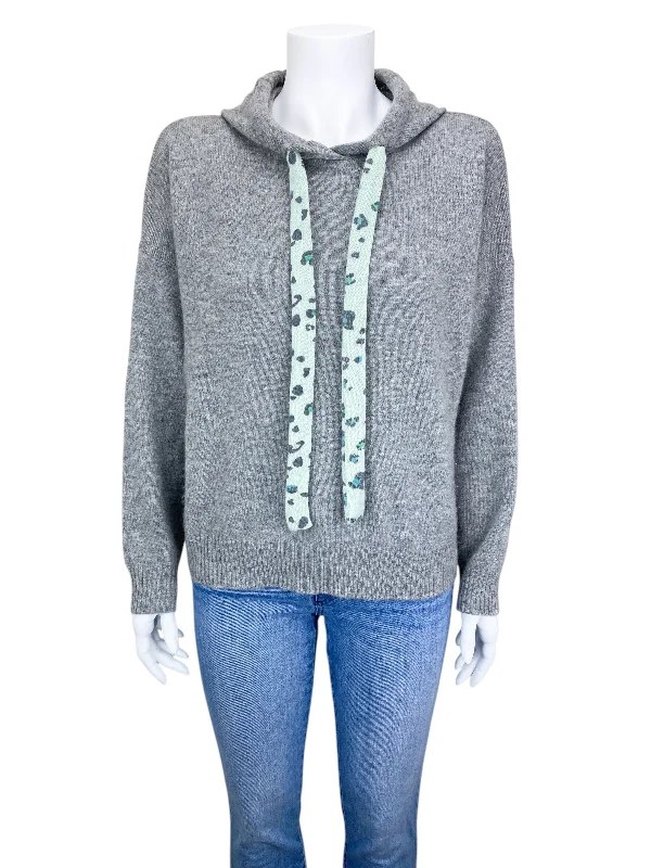 27 Miles Malibu Women's Cashmere Hoodie Sweater Grey Heather Size S Welt Pockets Slit Pockets Flap Pockets 27 Miles Malibu Women's Cashmere Hoodie Sweater Grey Heather Size S Welt Pockets Slit Pockets Flap Pockets
