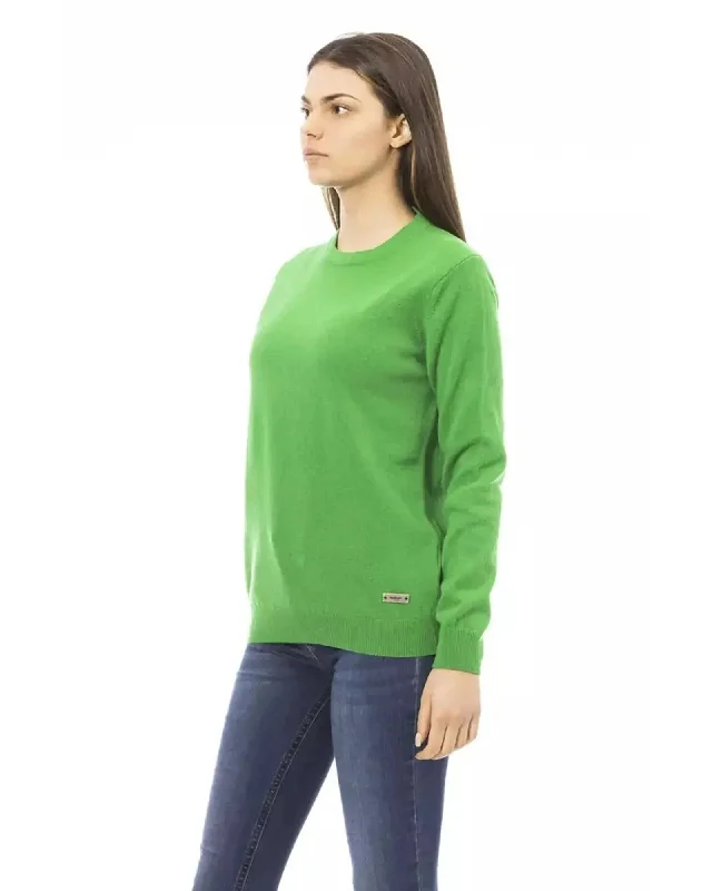 Baldinini Monogram Long Sleeve Crewneck Sweater S Women Mesh Blend Leather Blend Suede Blend Baldinini Monogram Long Sleeve Crewneck Sweater S Women Mesh Blend Leather Blend Suede Blend
