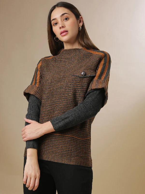 Campus Sutra Women Self Design Stylish Casual Sweaters Mesh Fabric Canvas Fabric Denim Fabric Campus Sutra Women Self Design Stylish Casual Sweaters Mesh Fabric Canvas Fabric Denim Fabric