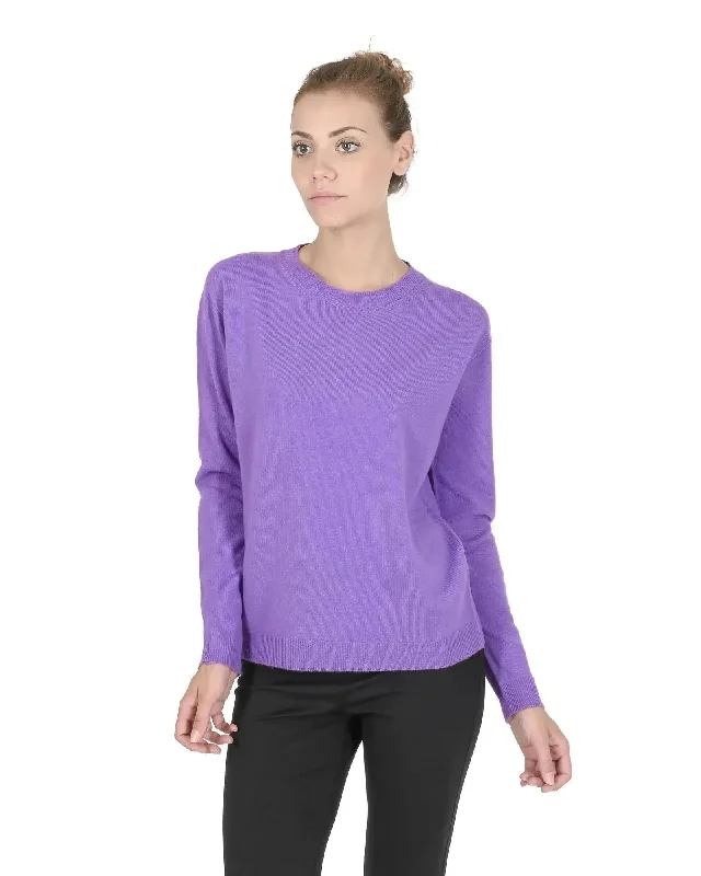 Crown of Edinburgh Cashmere Women's Premium Italian Cashmere Women Sweater in Lavanda - 42 EU High Neck Crew Neck V-Neck Crown of Edinburgh Cashmere Women's Premium Italian Cashmere Women Sweater in Lavanda - 42 EU High Neck Crew Neck V-Neck