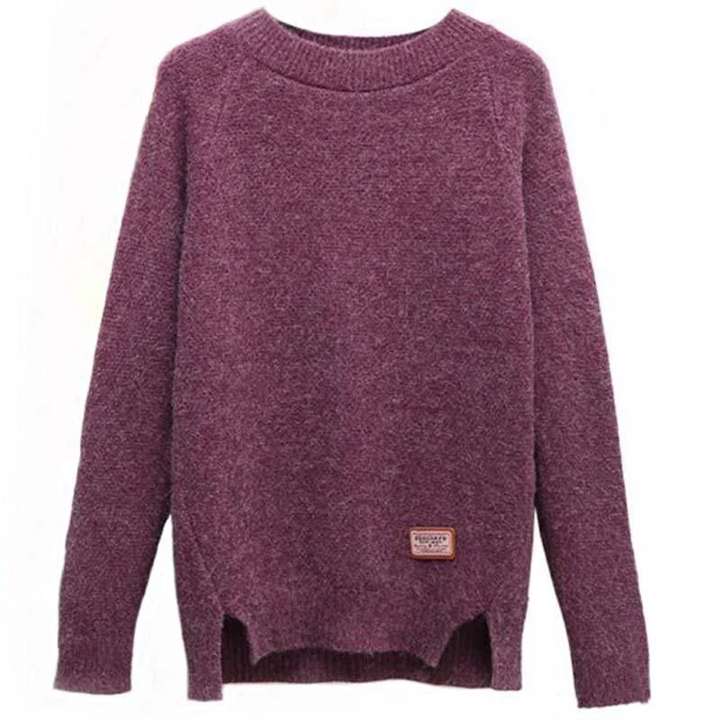 Femme Casual Knitted Sweaters And Pullover Velvet Chenille Corduroy