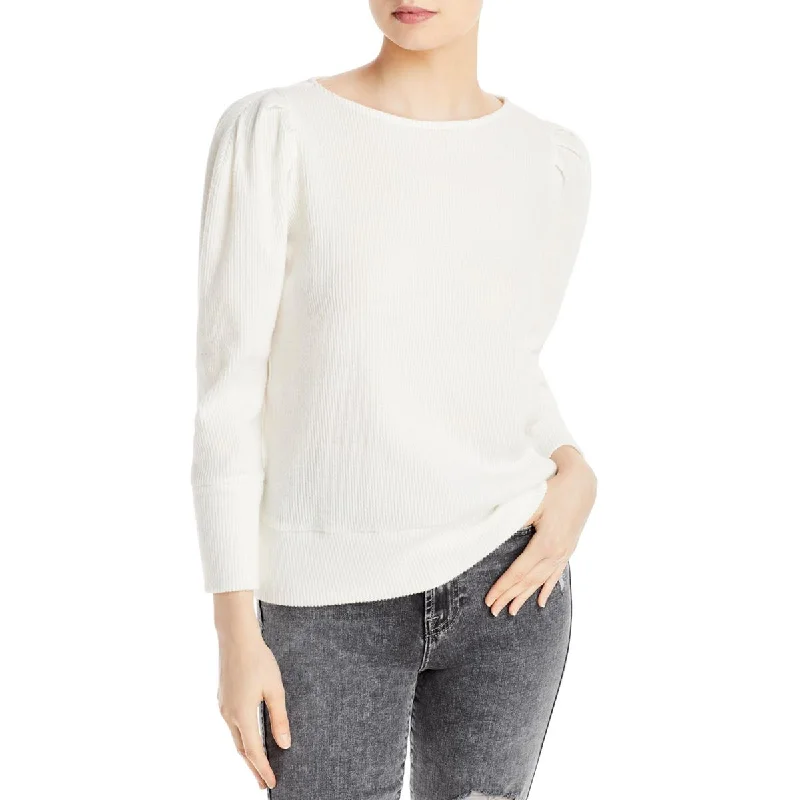 Karl Lagerfeld Paris Womens Knit Ribbed Crewneck Sweater Terry Blend Velvet Blend Canvas Blend Karl Lagerfeld Paris Womens Knit Ribbed Crewneck Sweater Terry Blend Velvet Blend Canvas Blend