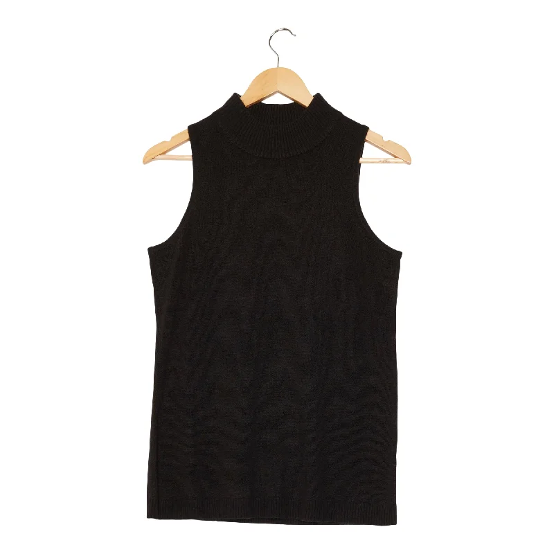 lily morgan Women's Winter Fest Cashmere-Like Sleeveless Mock Neck Sweater Oversized Loose Flowy lily morgan Women's Winter Fest Cashmere-Like Sleeveless Mock Neck Sweater Oversized Loose Flowy