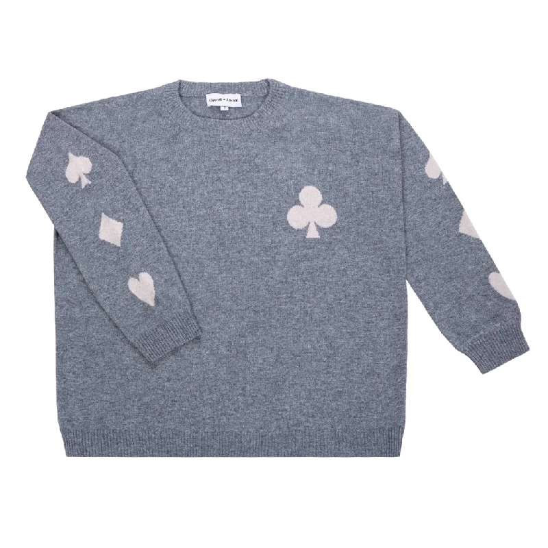 Poker Cashmere Blend Sweater Polka Dot Checkered Tartan