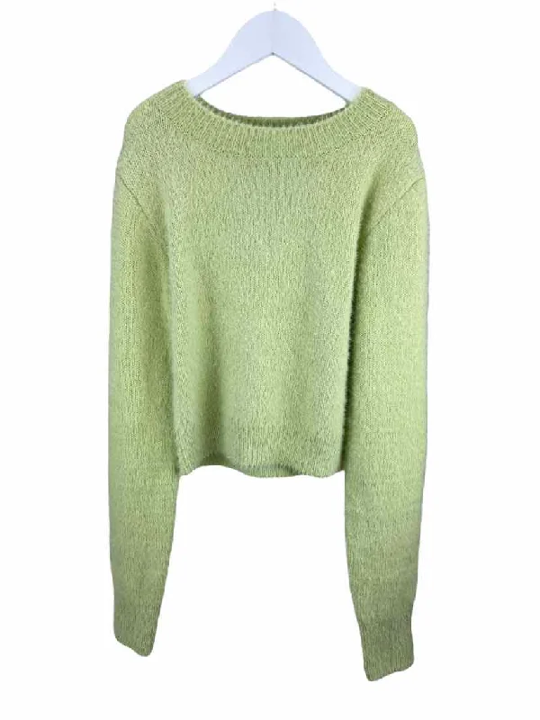Urban Outfitters Women's/Teen Girls' Fuzzy Shrunken Cropped Sweater Lime Size S (runs small) Sweater Knitwear Pullover Urban Outfitters Women's/Teen Girls' Fuzzy Shrunken Cropped Sweater Lime Size S (runs small) Sweater Knitwear Pullover