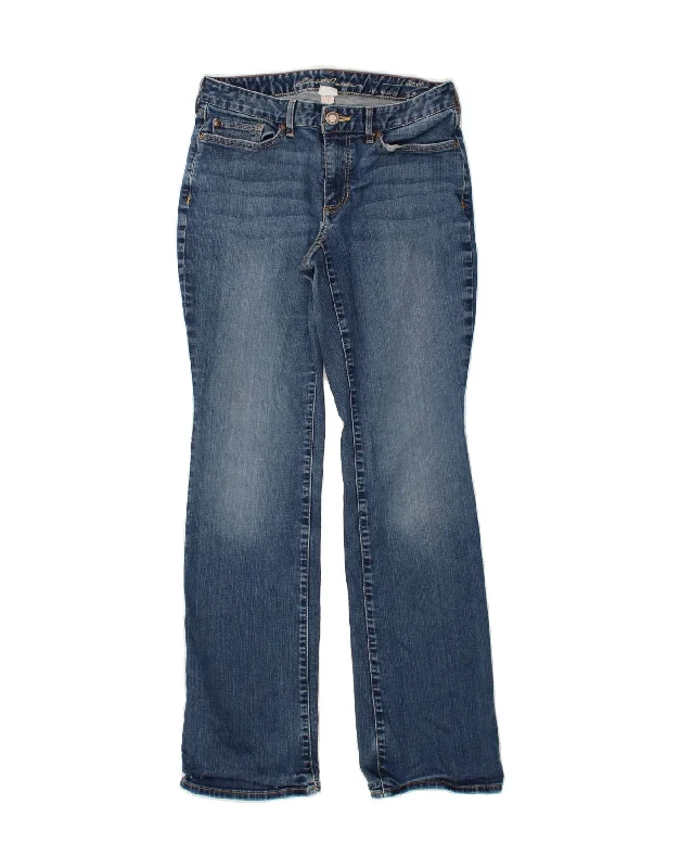 EDDIE BAUER Womens Curvy Bootcut Jeans US 6 Medium W28 L31 Blue Cotton Elegant High-Waisted Flared Jeans EDDIE BAUER Womens Curvy Bootcut Jeans US 6 Medium W28 L31 Blue Cotton Elegant High-Waisted Flared Jeans